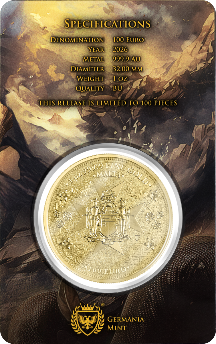 Germania Mint - Malta Golden Eagle 2026 - 1 oz  Goldmünze BU im Safepack**
