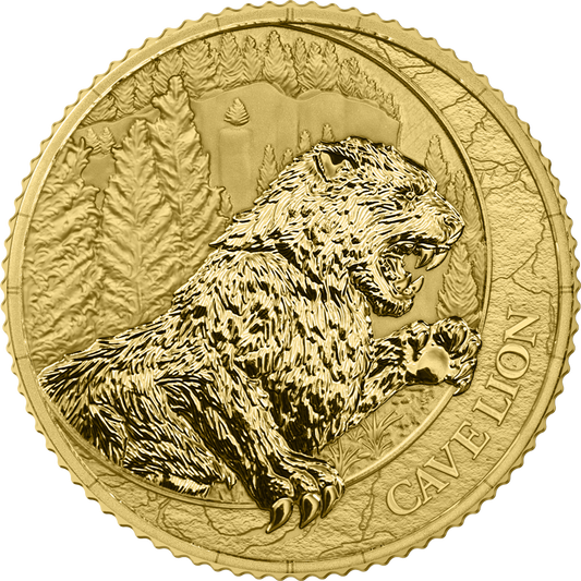 Germania Mint - Megafauna - Cave Lion - 2026 - 1/10 oz Goldmünze BU Safepack**