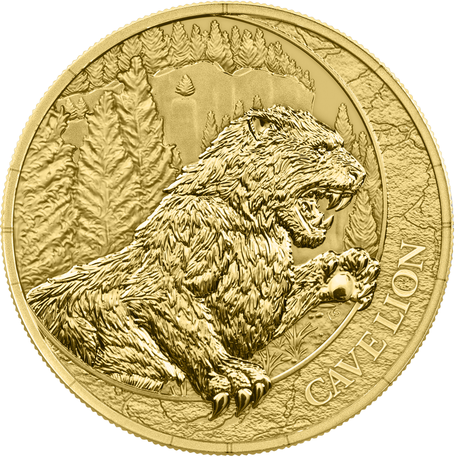 Germania Mint - Megafauna - Cave Lion - 2026 - 1 oz Goldmünze BU Safepack**