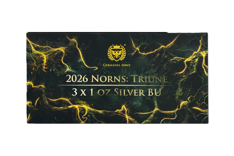 Germania Mint - Norns Triune Set 2026 - Ruthenium Gilded - 3 x 1 oz Silbermünzen