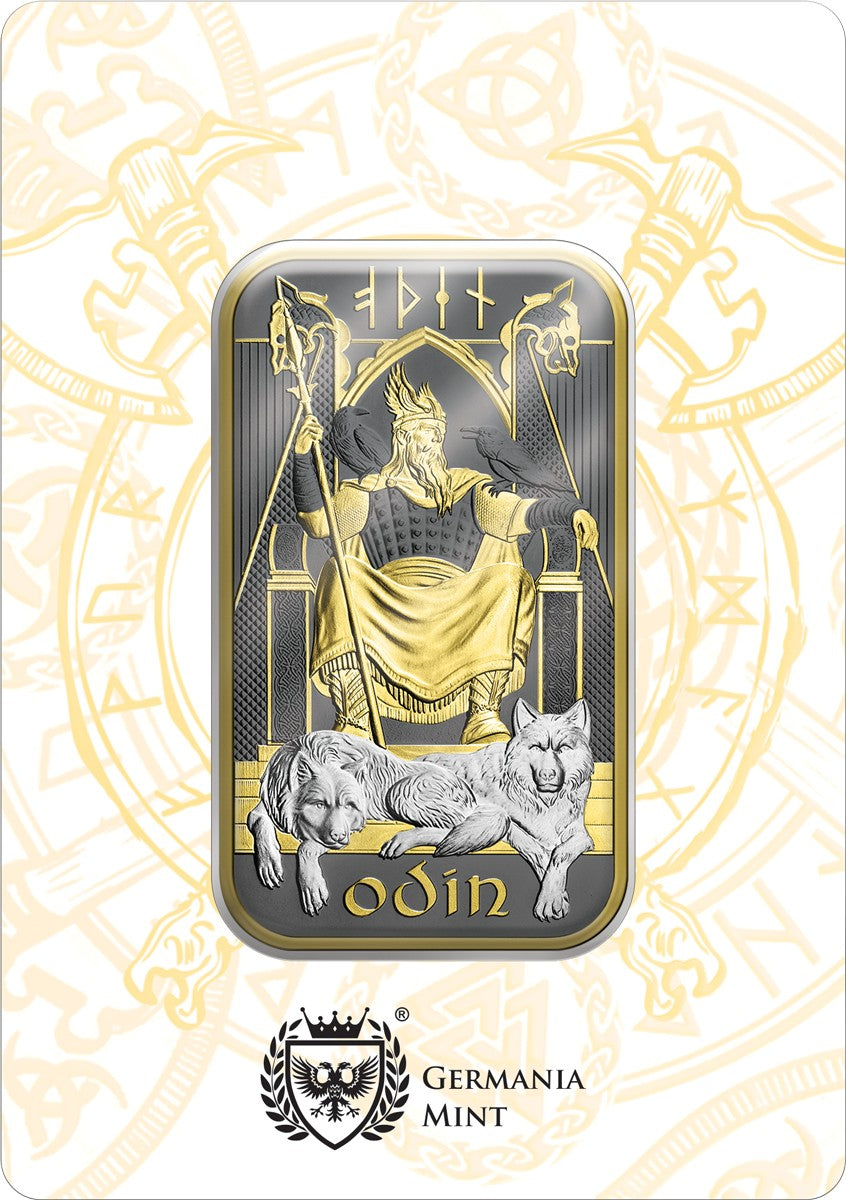 Norse Gods – Odin - Spezial Edition - 1 oz Silberbarren The Royal Mint Germania Mint