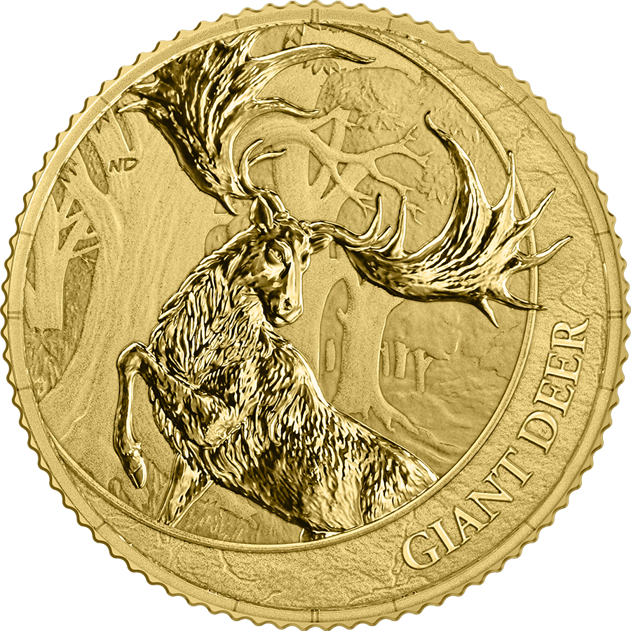 Germania Mint - Megafauna - Giant Deer - 2026 - 1/10 oz Goldmünze BU Safepack**