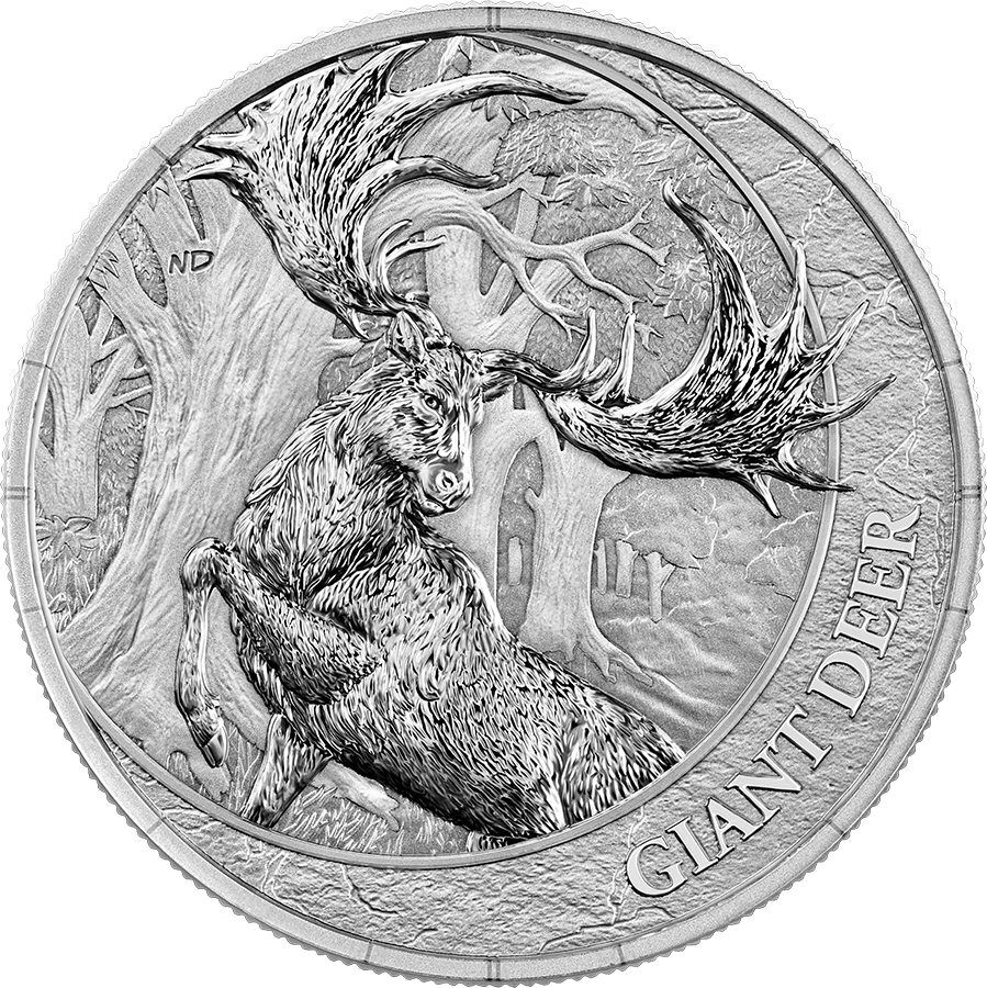 Germania Mint - Megafauna - Giant Deer - 2026 - 1 oz Silbermünze BU