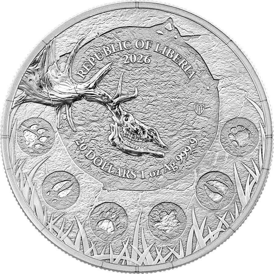Germania Mint - Megafauna - Giant Deer - 2026 - 1 oz Silbermünze BU