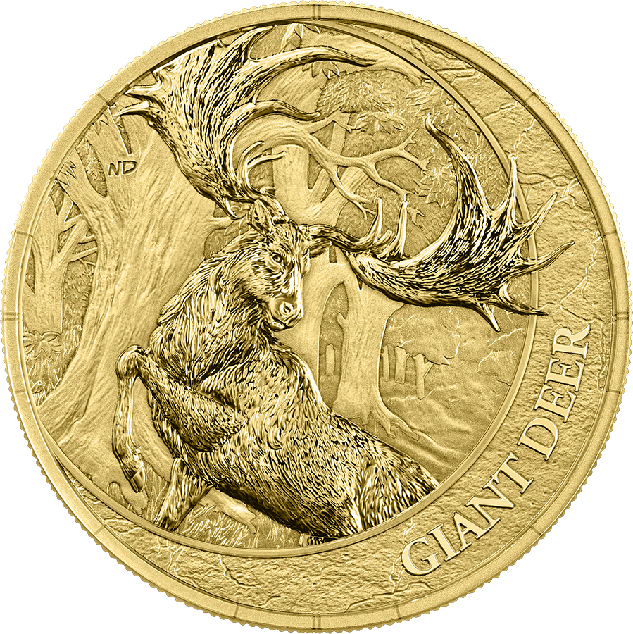 Germania Mint - Megafauna - Giant Deer - 2026 - 1 oz Goldmünze BU Safepack**