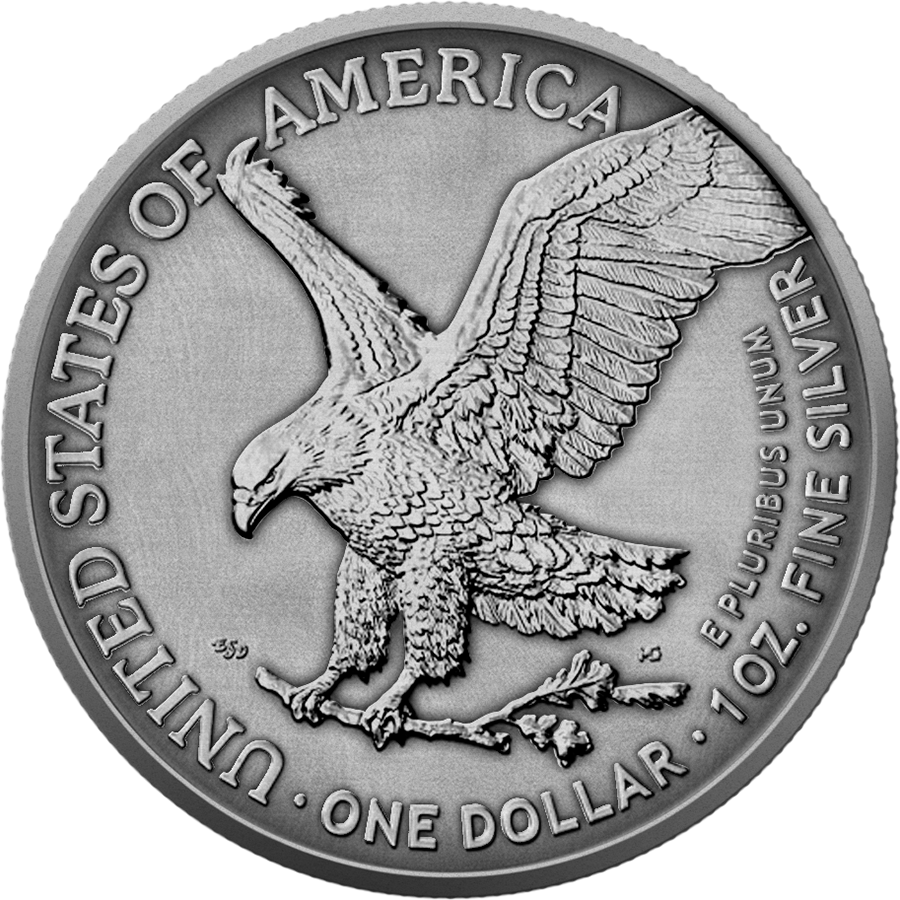 American Eagle 2026 - American Independence - Past - 1 oz Silbermünze Farbe AF