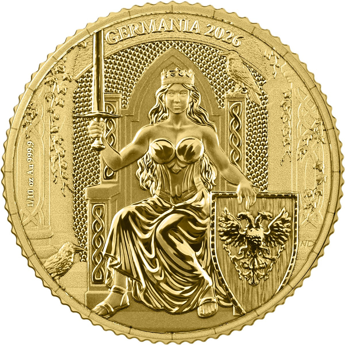 Germania Mint - Germania 2026 - 1/10 oz Goldmünze BU Safepack**