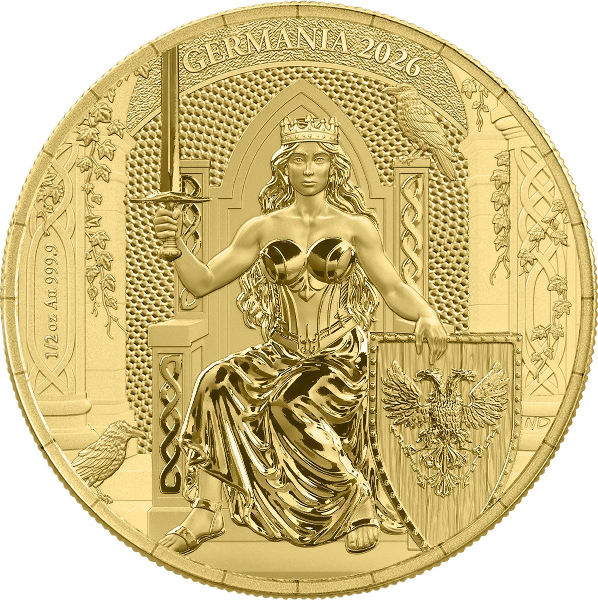 Germania Mint - Germania 2026 - 1/2 oz Goldmünze BU Safepack**