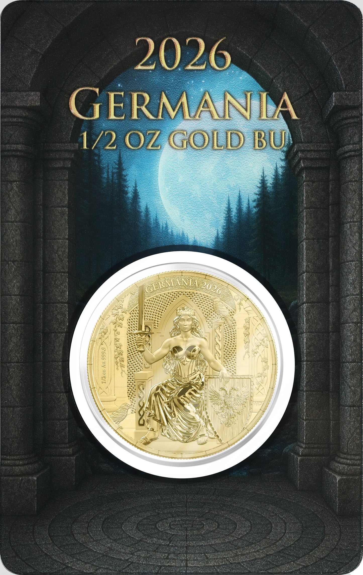 Germania Mint - Germania 2026 - 1/2 oz Goldmünze BU Safepack**