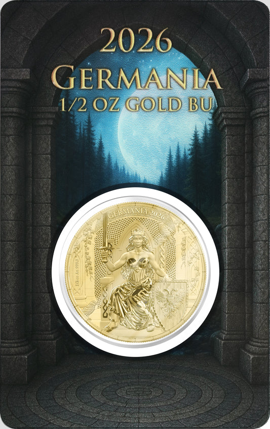 Germania Mint - Germania 2026 - 1/2 oz Goldmünze BU Safepack**