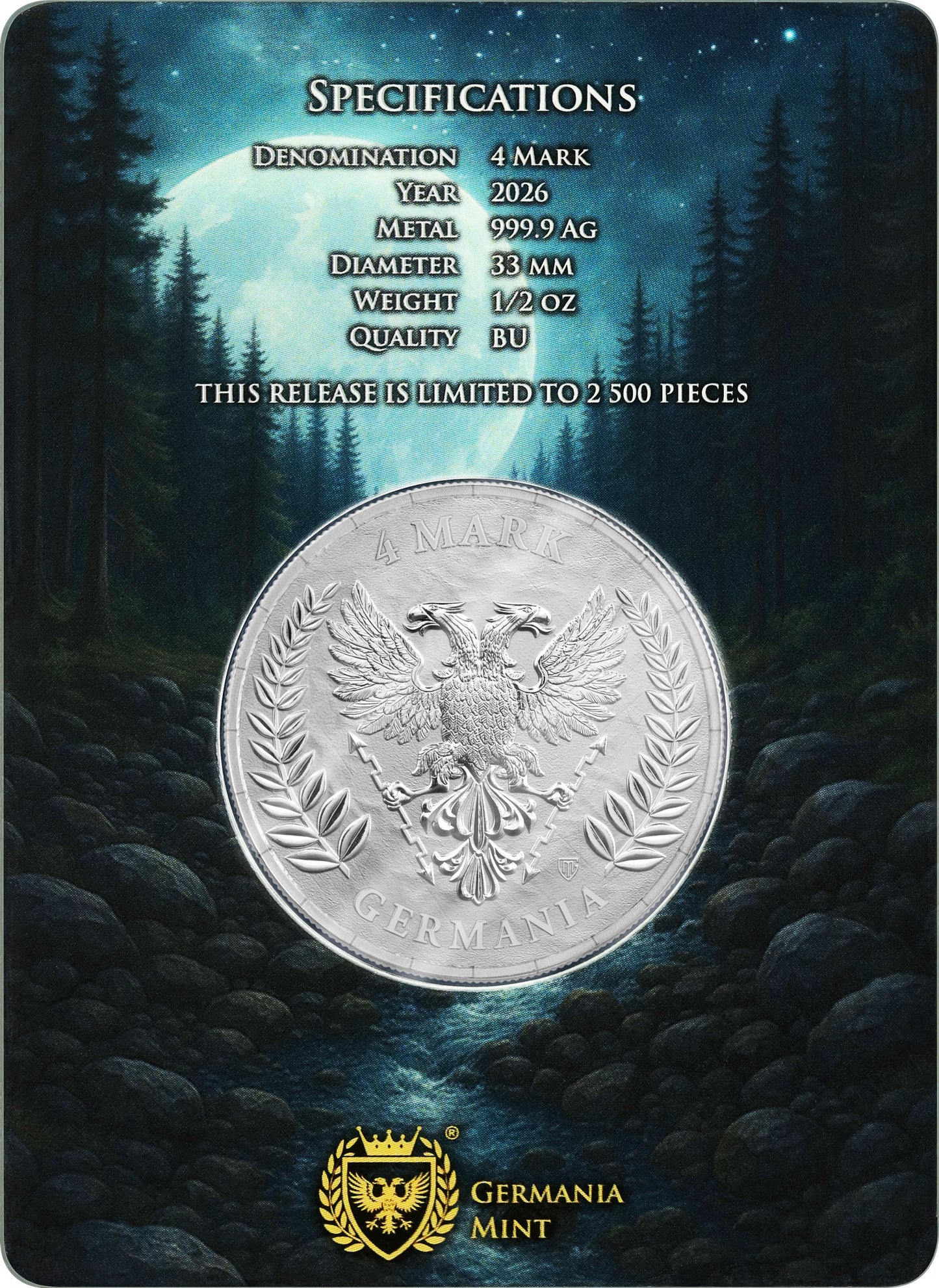 Germania Mint - Germania 2026 - 1/2 oz Silbermünze BU