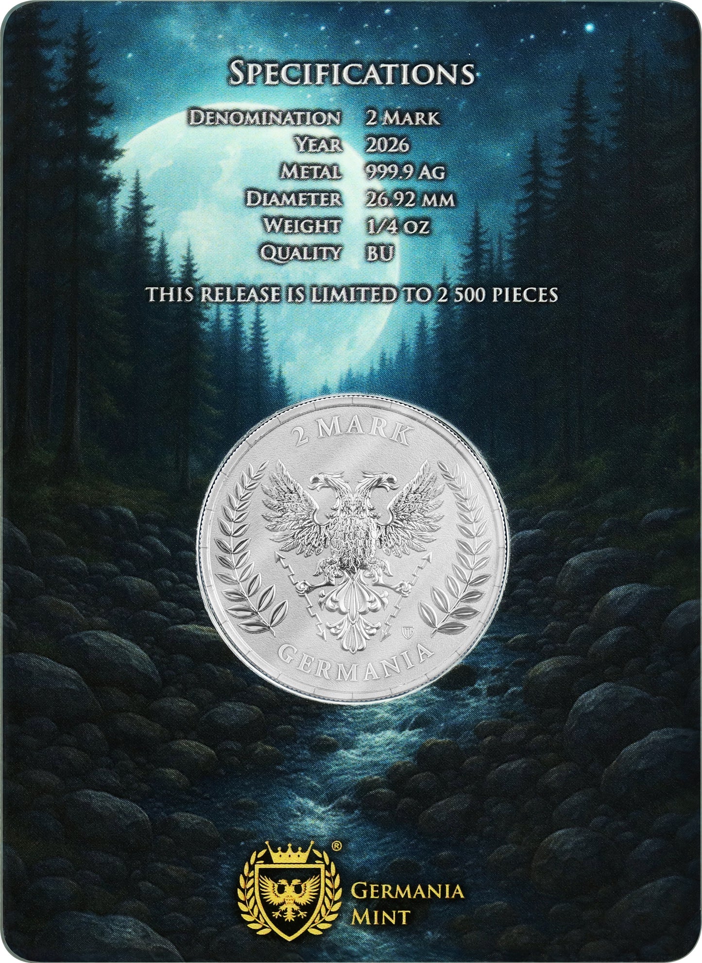 Germania Mint - Germania 2026 - 1/4 oz Silbermünze BU