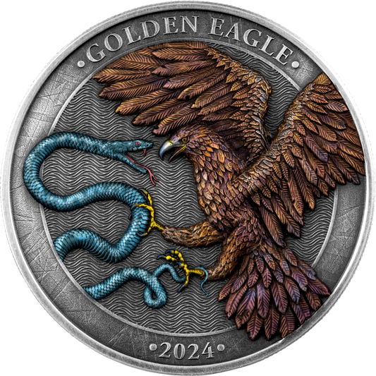 Germania Mint - Malta Golden Eagle - 2 oz Silbermünze BU HR Limited Edition 10 Euro