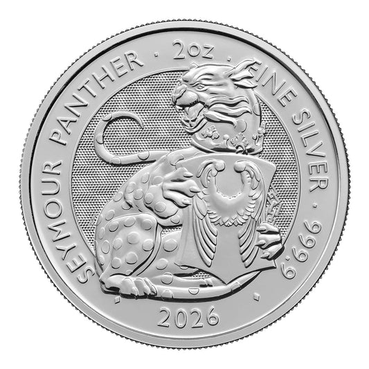 The Royal Tudor Beasts - (10.) Seymour Panther -  2026 - 2 oz Silbermünze BU