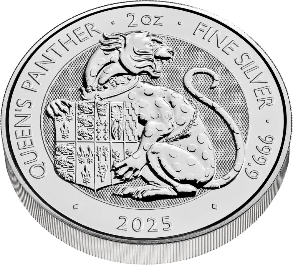 Royal Tudor Beasts - Queen's Panther 2025 - 2 Oz Silbermünze