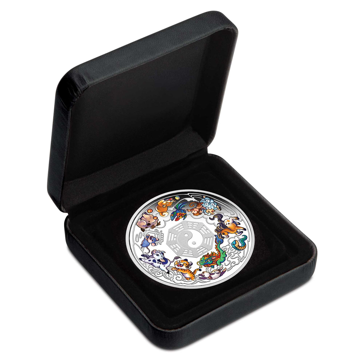Twelve Lunar Baby Animals - 2026 - 3 oz Silbermünze - Polierte Platte - Farbe