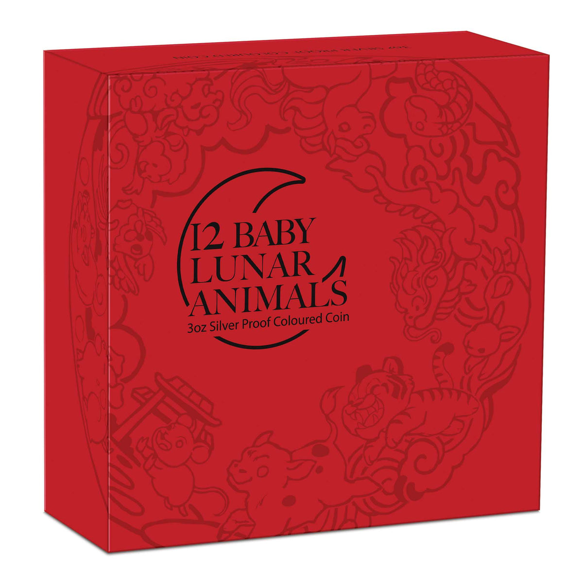 Twelve Lunar Baby Animals - 2026 - 3 oz Silbermünze - Polierte Platte - Farbe