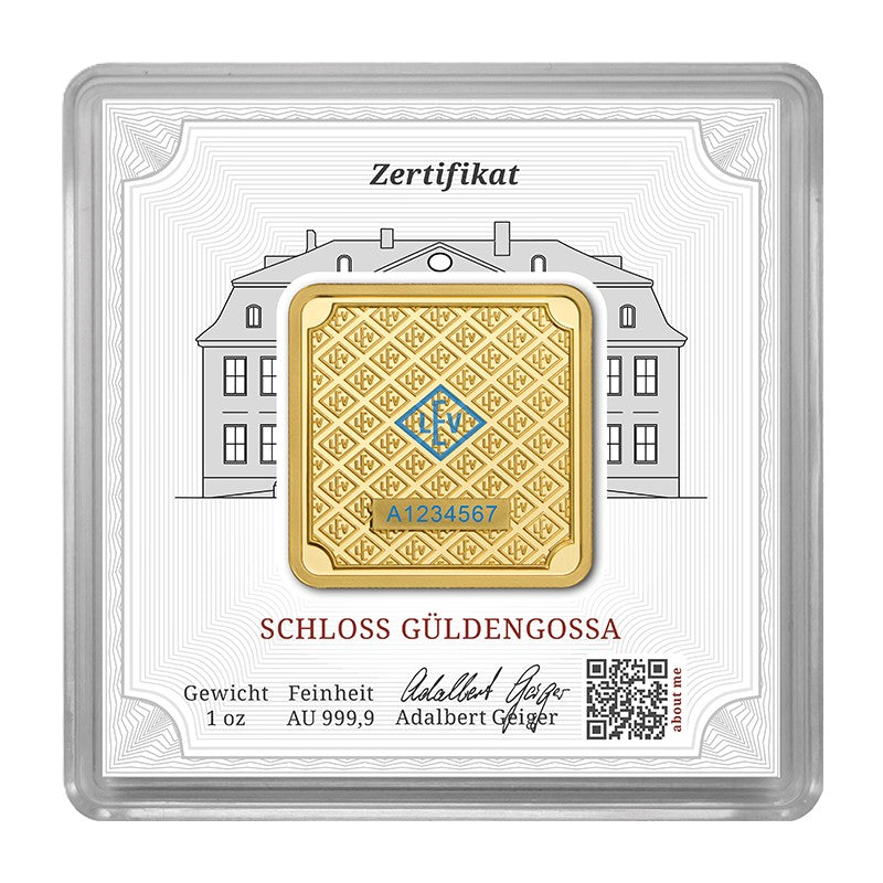 Goldbarren 1 oz Geiger Original Premium 999.9 Gold Barren**