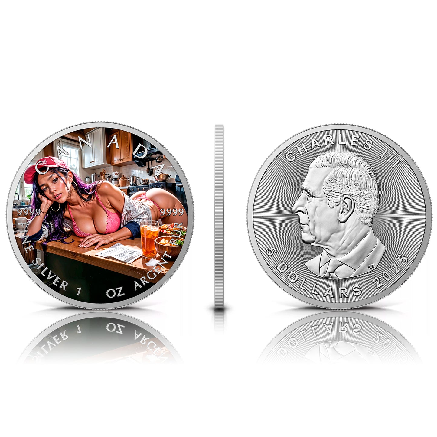 Canada 2025 - After Running - 1 oz Silbermünze Farbe