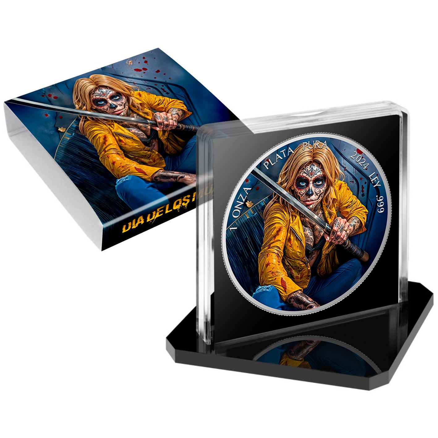 Mexico Libertad 2024 - Dia de los Muertos - Assassine - 1 oz Silbermünze***