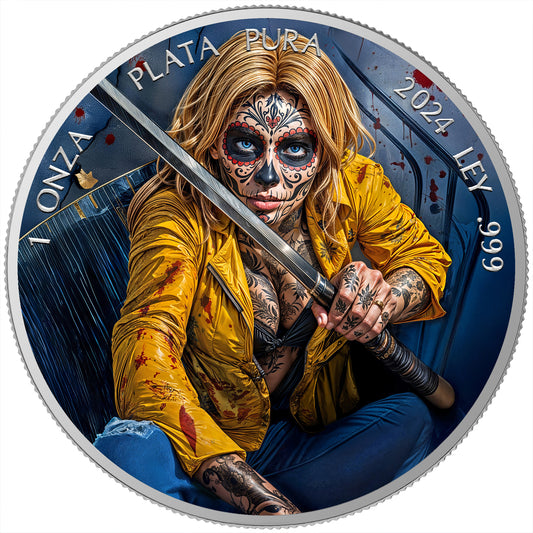 Mexico Libertad 2024 - Dia de los Muertos - Assassine - 1 oz Silbermünze***