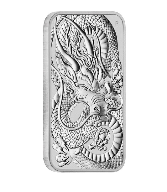 Rectangular Dragon 2021 1 oz Silberbarren*