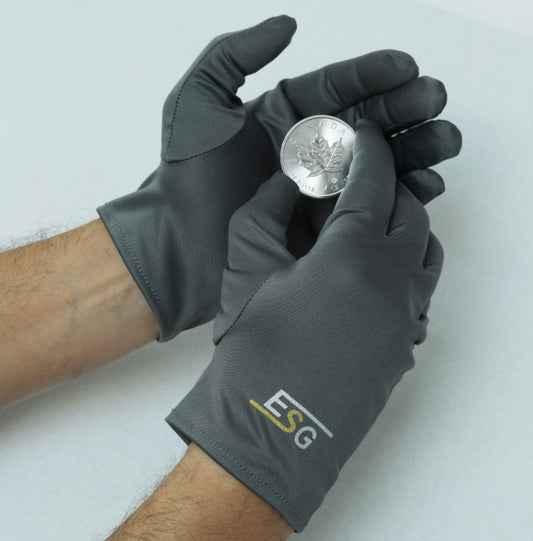 ESG Microfaser Handschuhe für Edelmetalle Größe L
