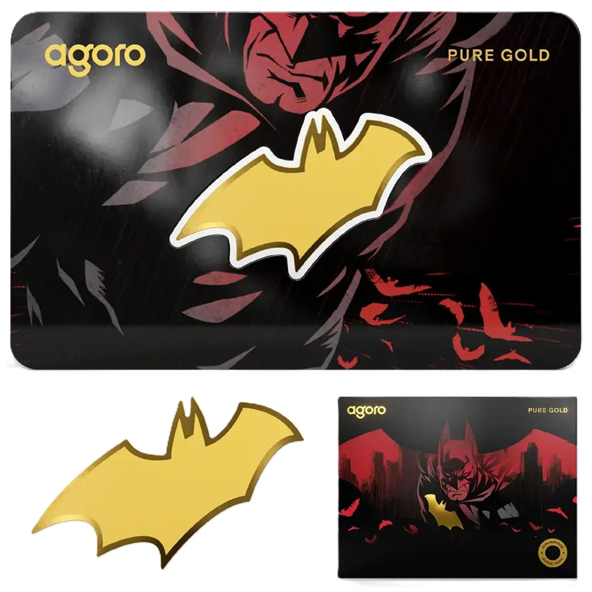 DC Comics™ - Batman™ Emblem 2026 0,1 g Gramm Goldmünze Polierte Platte**