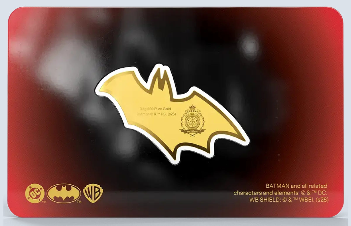 DC Comics™ - Batman™ Emblem 2026 0,1 g Gramm Goldmünze Polierte Platte**