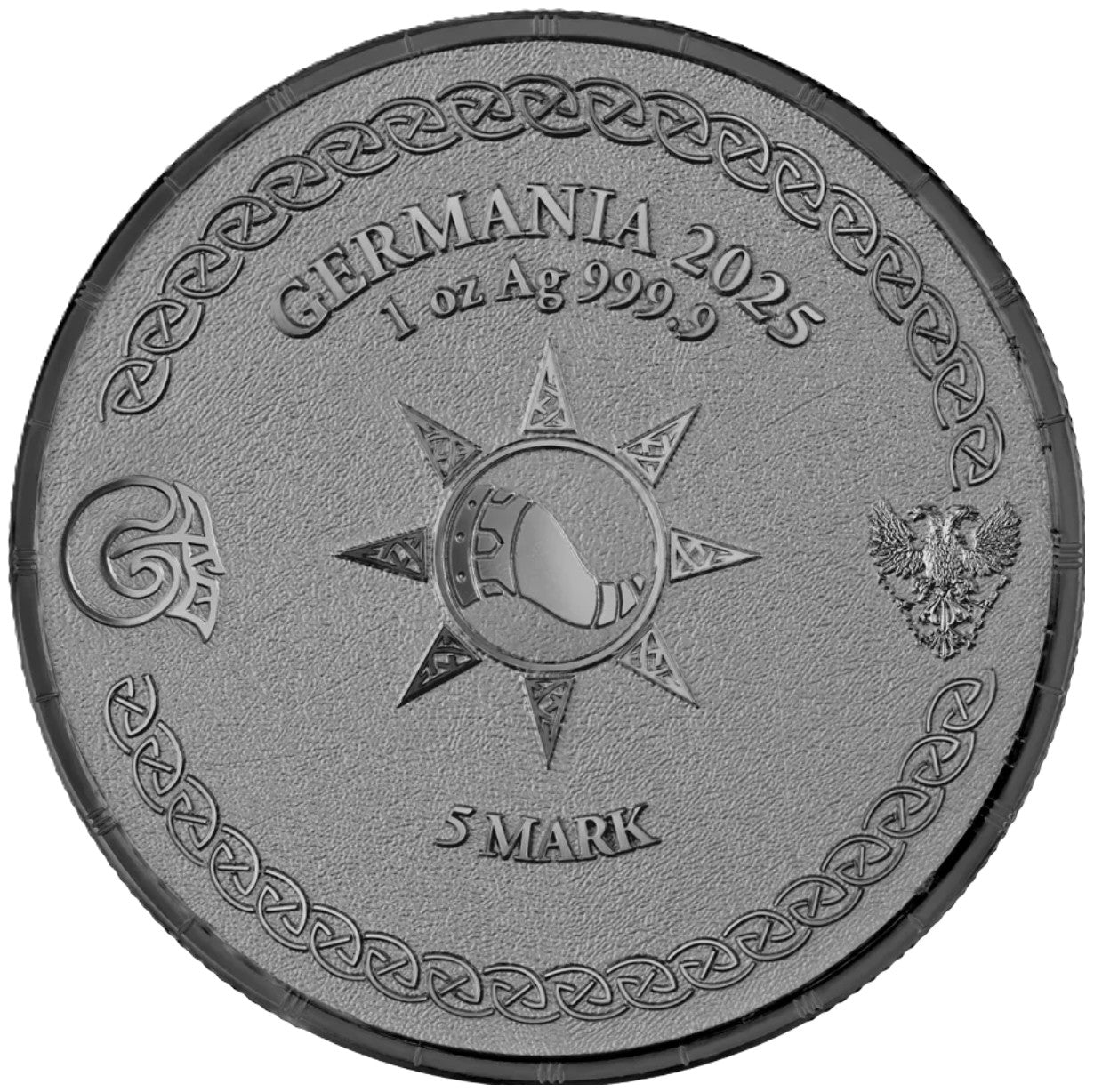 Silbermünze Ragnarök Heimdall 1 oz Black 2025 BU Germania Mint