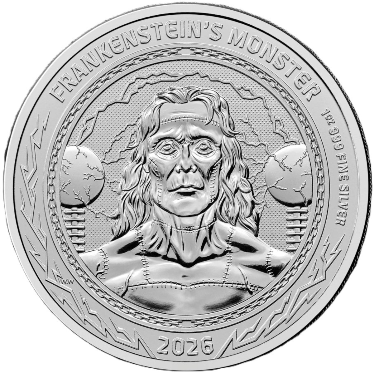 Gothic Horror II - Frankensteins Monster - 2026 - 1 oz Silbermünze BU