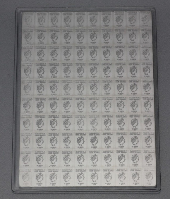 Silbertafel Valcambi "CombiCoin" 100 x 1 Gramm Silberbarren Tafelbarren Barren