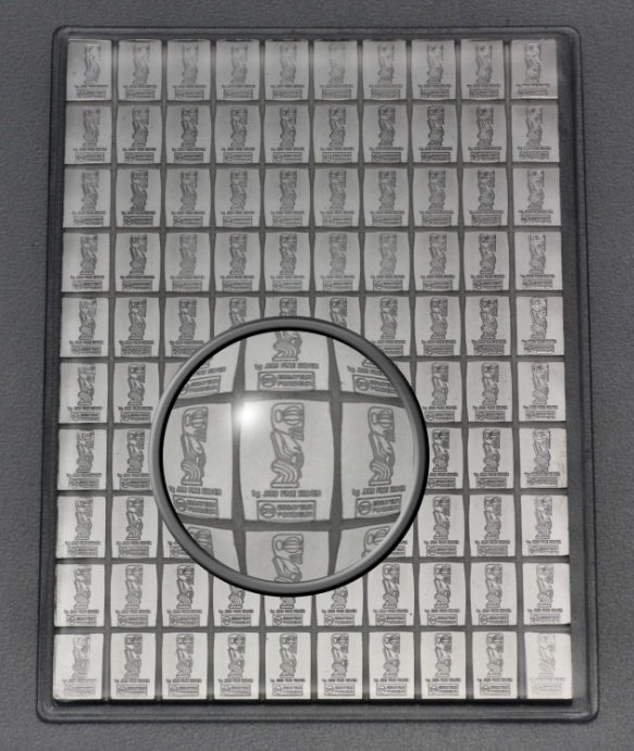 Silbertafel Valcambi "CombiCoin" 100 x 1 Gramm Silberbarren Tafelbarren Barren
