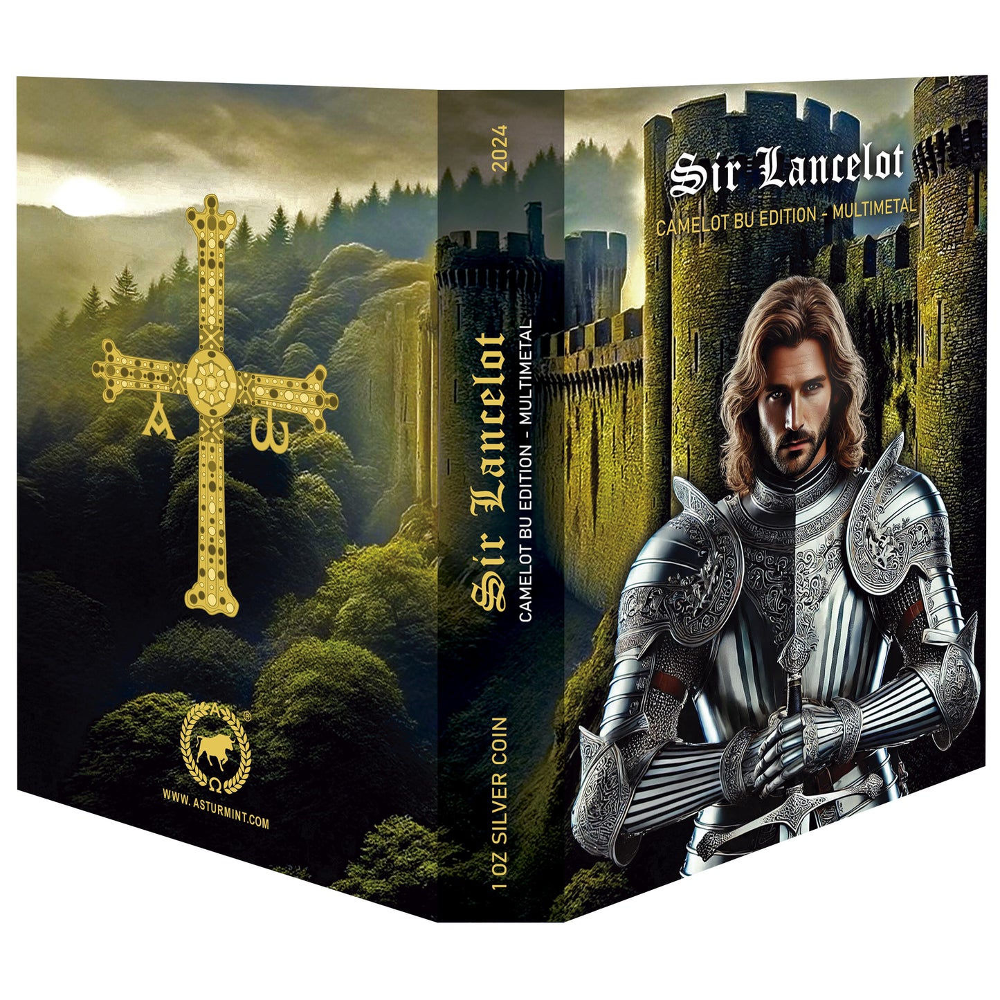 Camelot - (2). Sir Lancelot 2024 - 1 oz Silbermünze Multimetall***