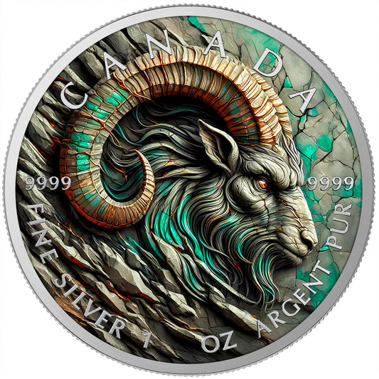 Canada 2025 - Capricorn - Stone Zodiac - 1 oz Silbermünze Farbe***