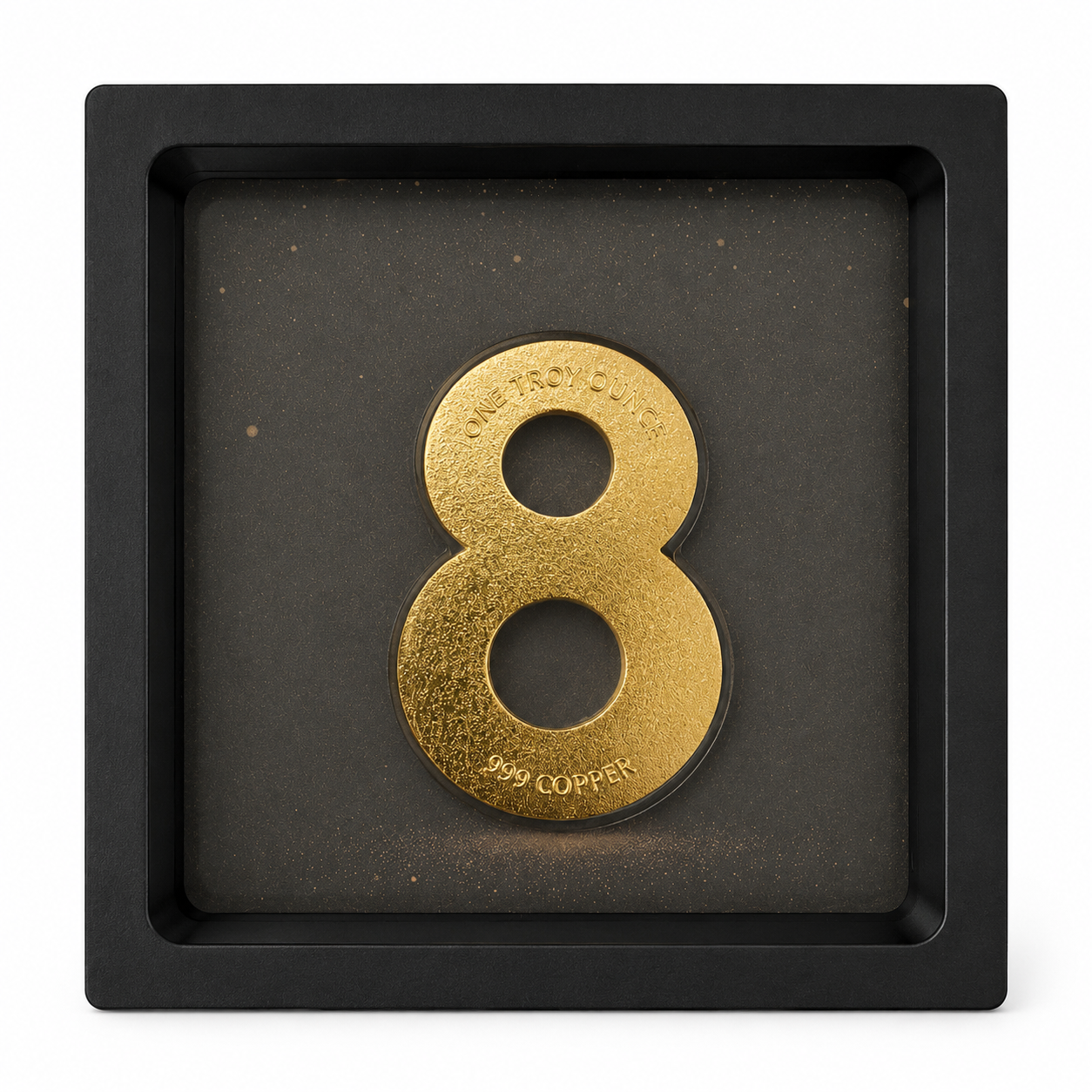 Kupfermedaille 1 oz - Happy New Year Figure 8 - Year of the Snake - Teilvergoldet