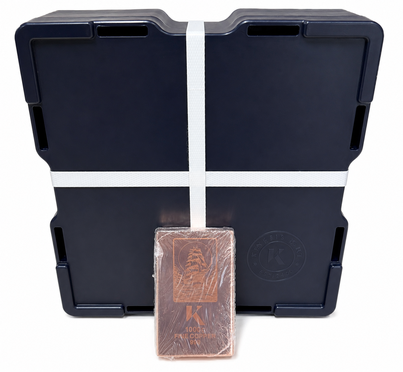 Investmentpaket 20 KG Kupferbarren Kinesis  - 20 x 1 kg Kilo - aus Strang poliert 999 Kupfer