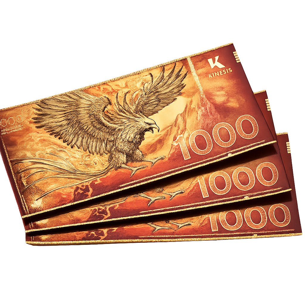Kinesis Phoenix Goldschein 1000 mg 1 Gramm Goldbarren 999 Gold**