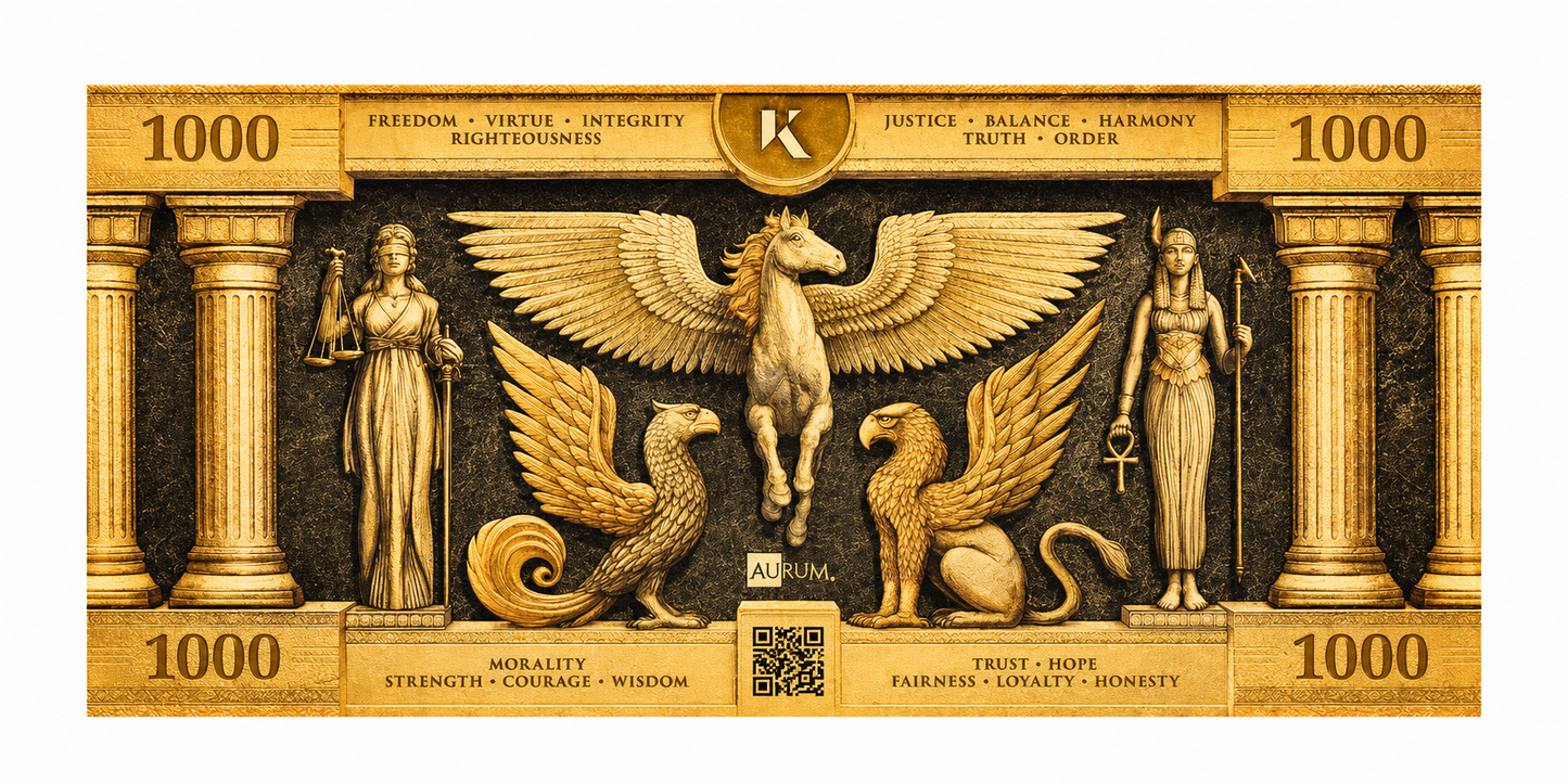 Kinesis Phoenix Goldschein 1000 mg 1 Gramm Goldbarren 999 Gold**