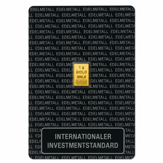 Valcambi 1 Gramm Investmentblister Goldbarren 999.9 Gold**
