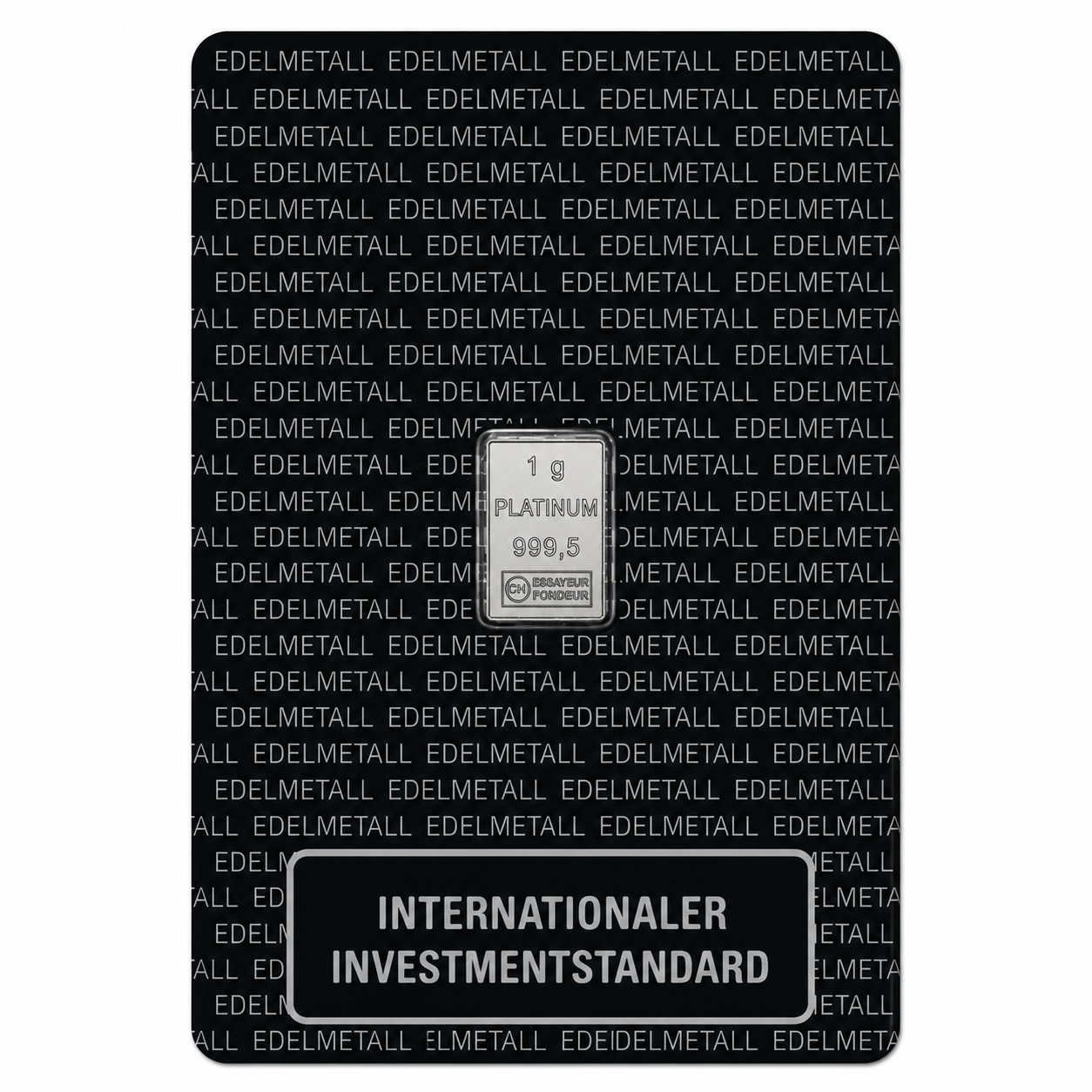 Valcambi 1 Gramm Investmentblister Platinbarren 999.9 Platin