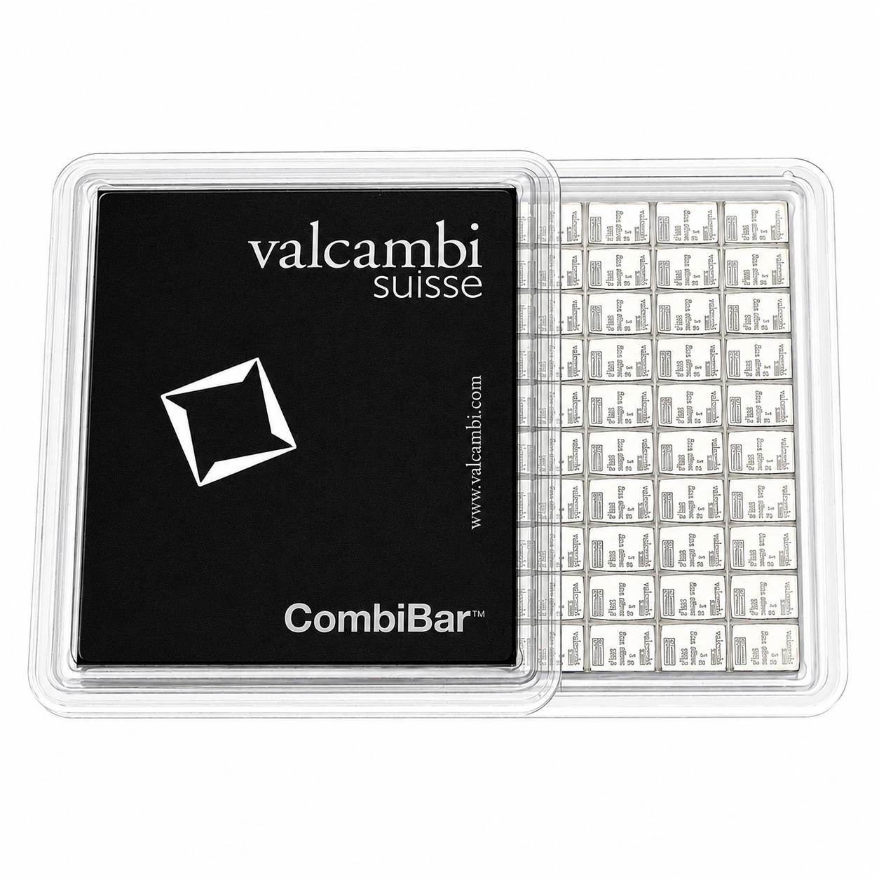Silbertafel Valcambi "CombiBar" 100 x 1 Gramm Silberbarren Tafelbarren Barren
