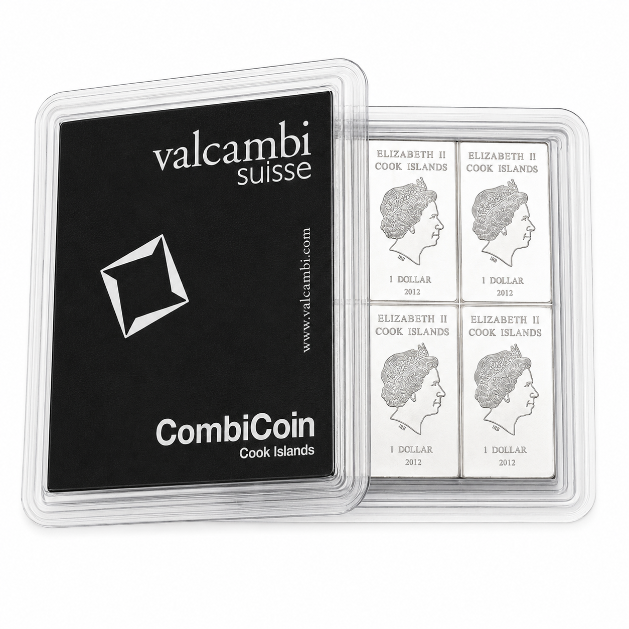 Silbertafel Valcambi "CombiCoin" 10 x 10 Gramm Silberbarren Tafelbarren