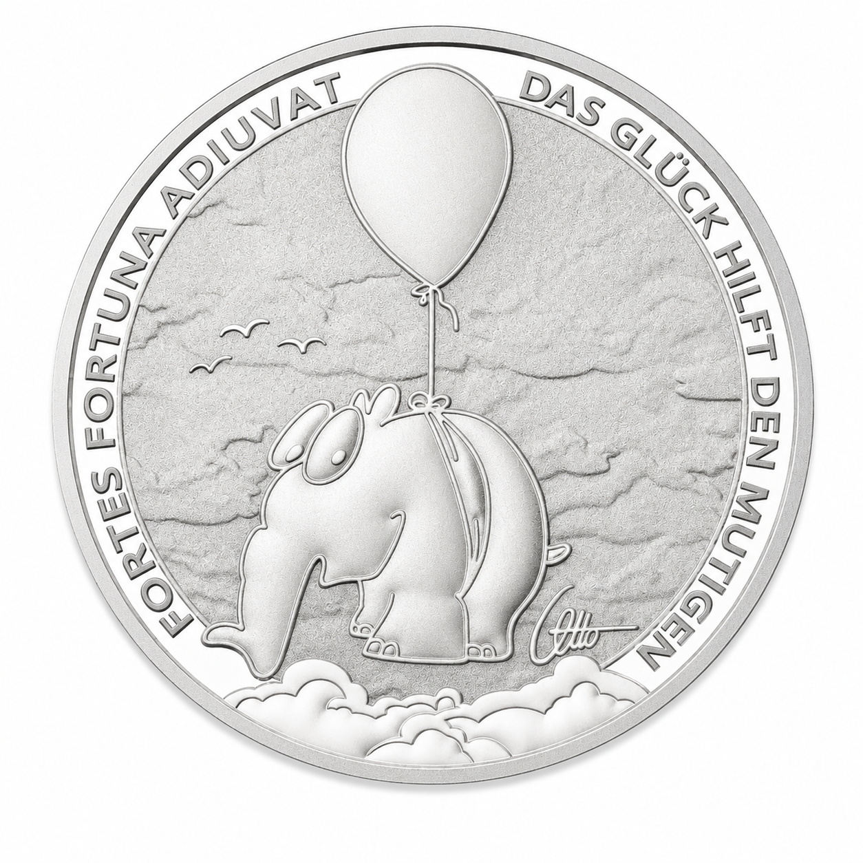 Tuvalu Ottifant Ballonifant 2026 - Fortes Fortuna Adiuvat 1 oz Silbermünze BU