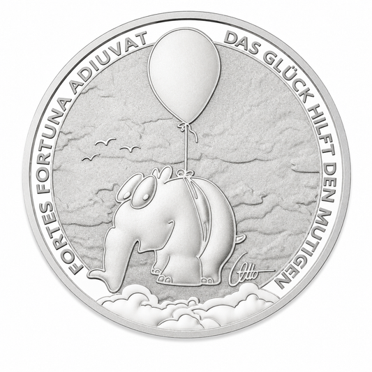 Tuvalu Ottifant Ballonifant 2026 - Fortes Fortuna Adiuvat 1 oz Silbermünze BU