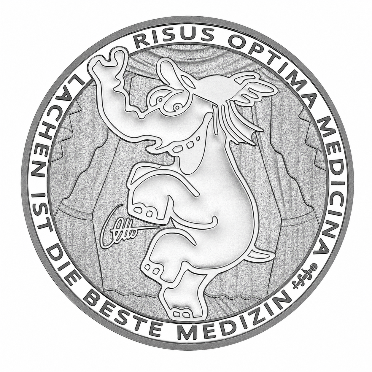 Tuvalu Ottifant Funnyfant 2022 - Risus Optima Medicina 1 oz Silbermünze BU*