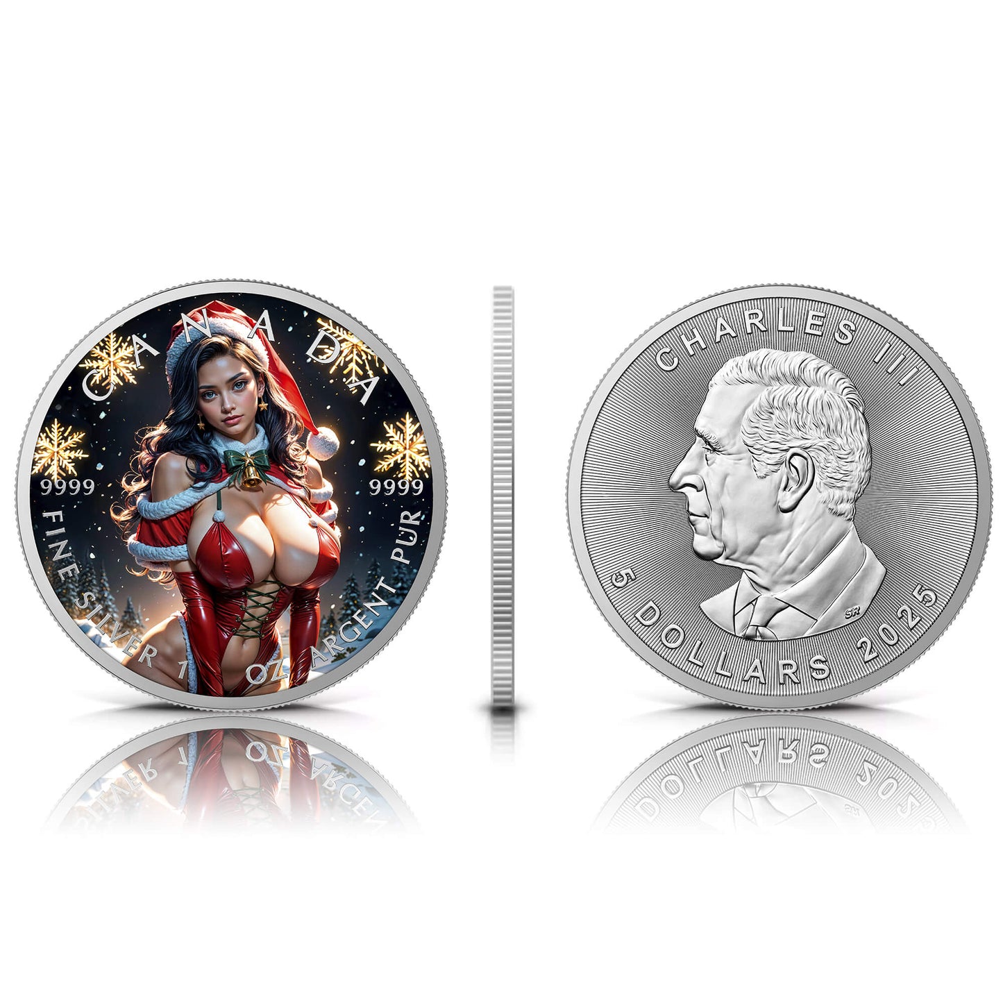Canada 2025 - Christmas Seduction - 1 oz Silbermünze Farbe***