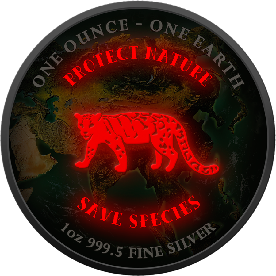 Fiji One Earth - Asien - 1 oz Silbermünze 2022 Color UV