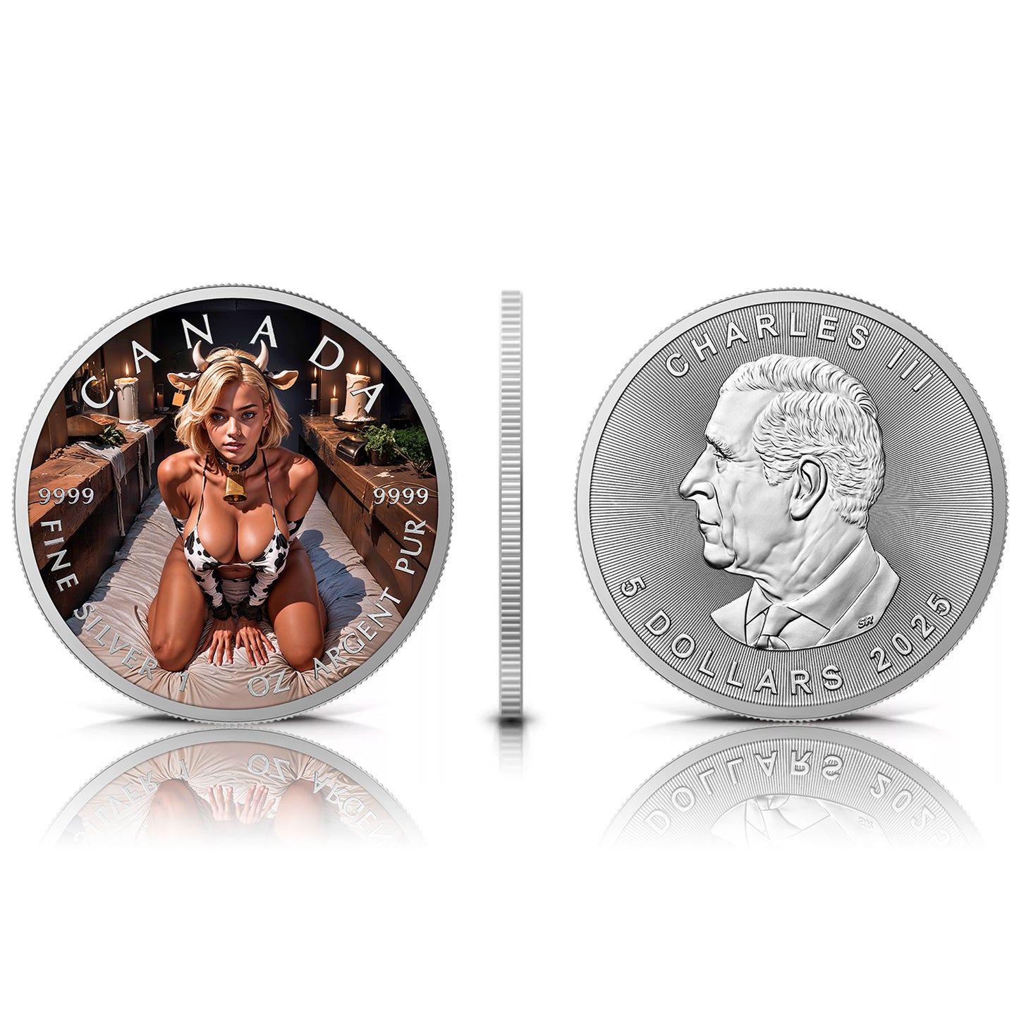 Canada 2025 - Cowgirl Temptation - 1 oz Silbermünze Farbe***