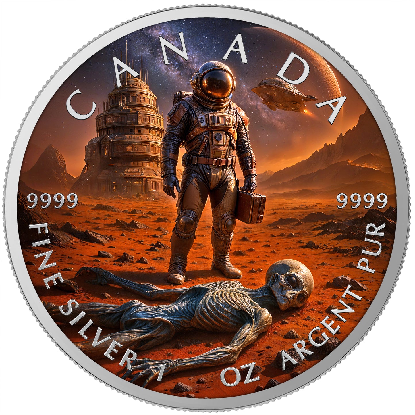 Canada 2025 - Dead Planet - 1 oz Silbermünze Farbe***